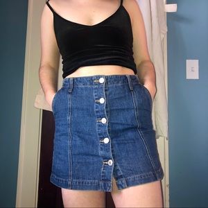 Mini Denim Skirt
